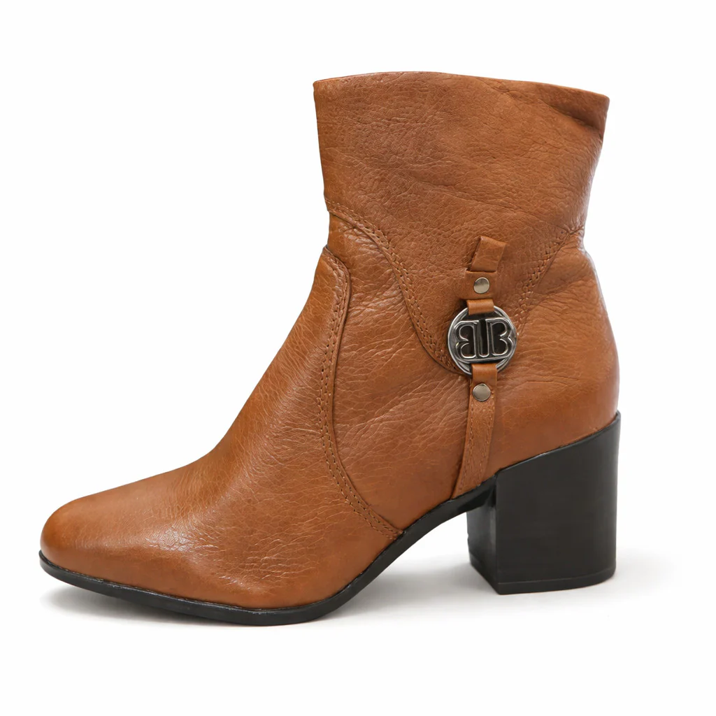 Bota Coturno Cano Curto Couro Bottero Burnish Fivela - Image 10