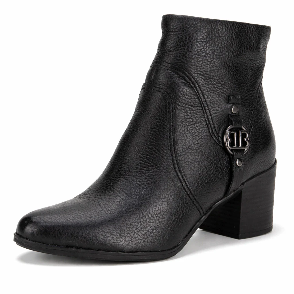 Bota Coturno Cano Curto Couro Bottero Burnish Fivela - Image 6