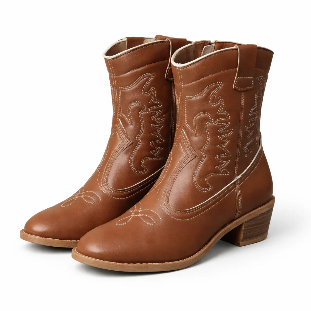 Bota Moleca Country Cano Curto Feminina Confortável - Image 11
