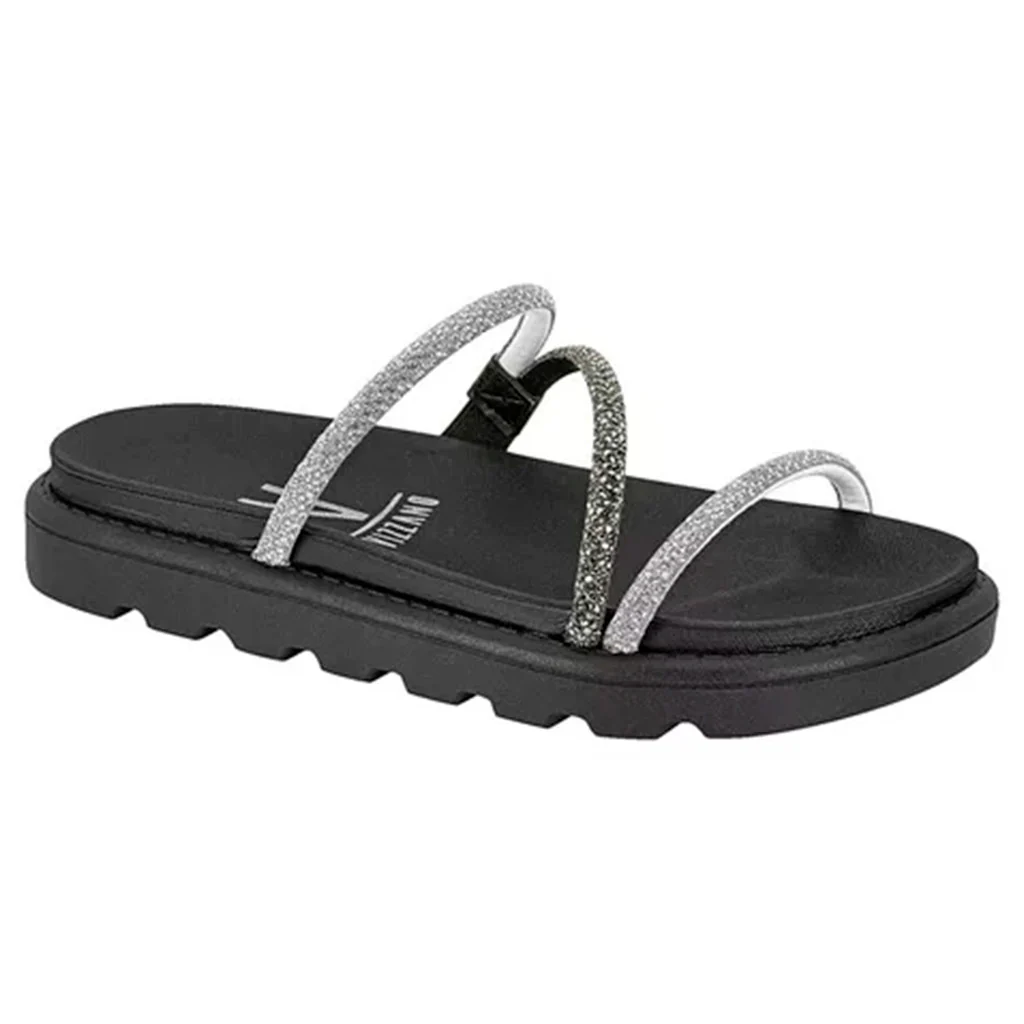 Papete Vizzano Feminina Strass - Estilo Moderno Confortável e Sofisticado - Image 9