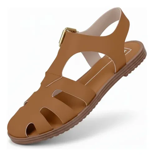 Sandália Feminina Ortopédica com Fivela Moleca - Image 9