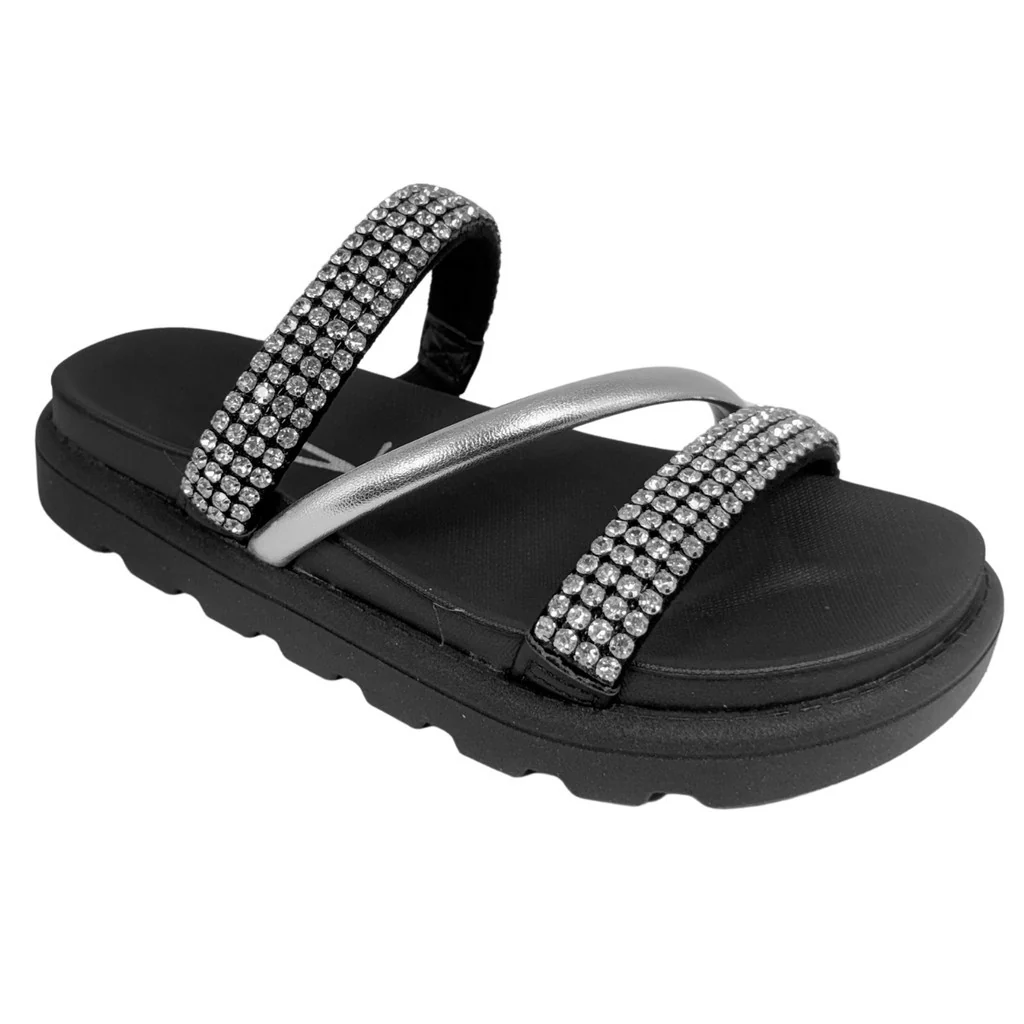 Sandália feminino papete Flatform Brilho Strass – Conforto, Estilo e Bem-Estar - Image 7