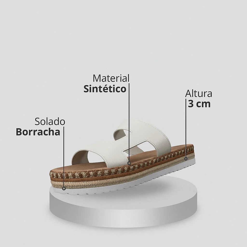 Sandália feminina Casual Flatform Moleca - Image 4
