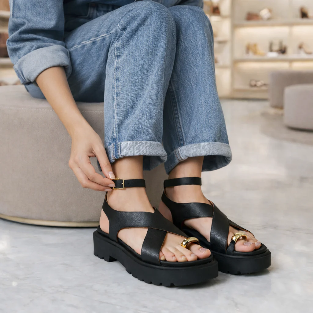Sandália Feminina Flatform Comfort Vizzano - Image 4