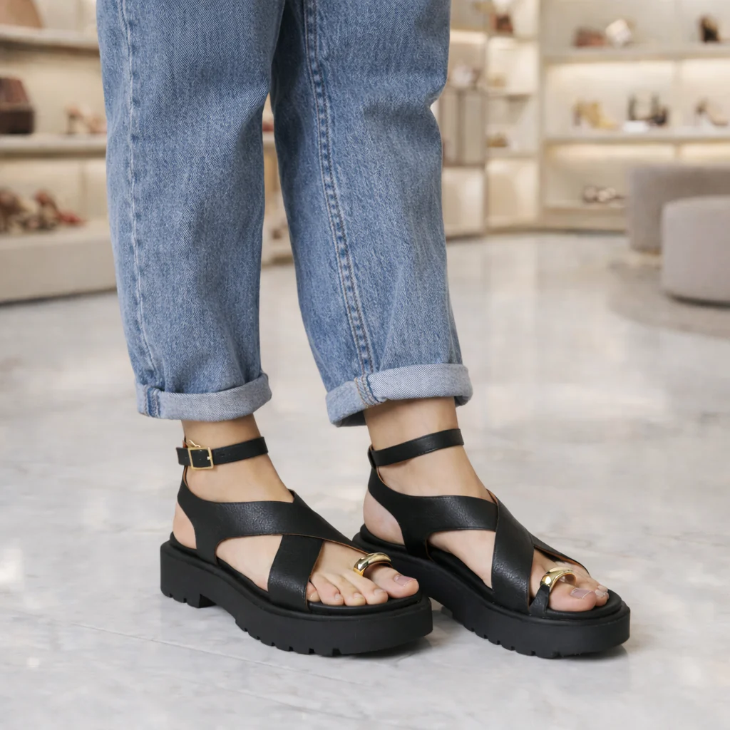 Sandália Feminina Flatform Comfort Vizzano - Image 5