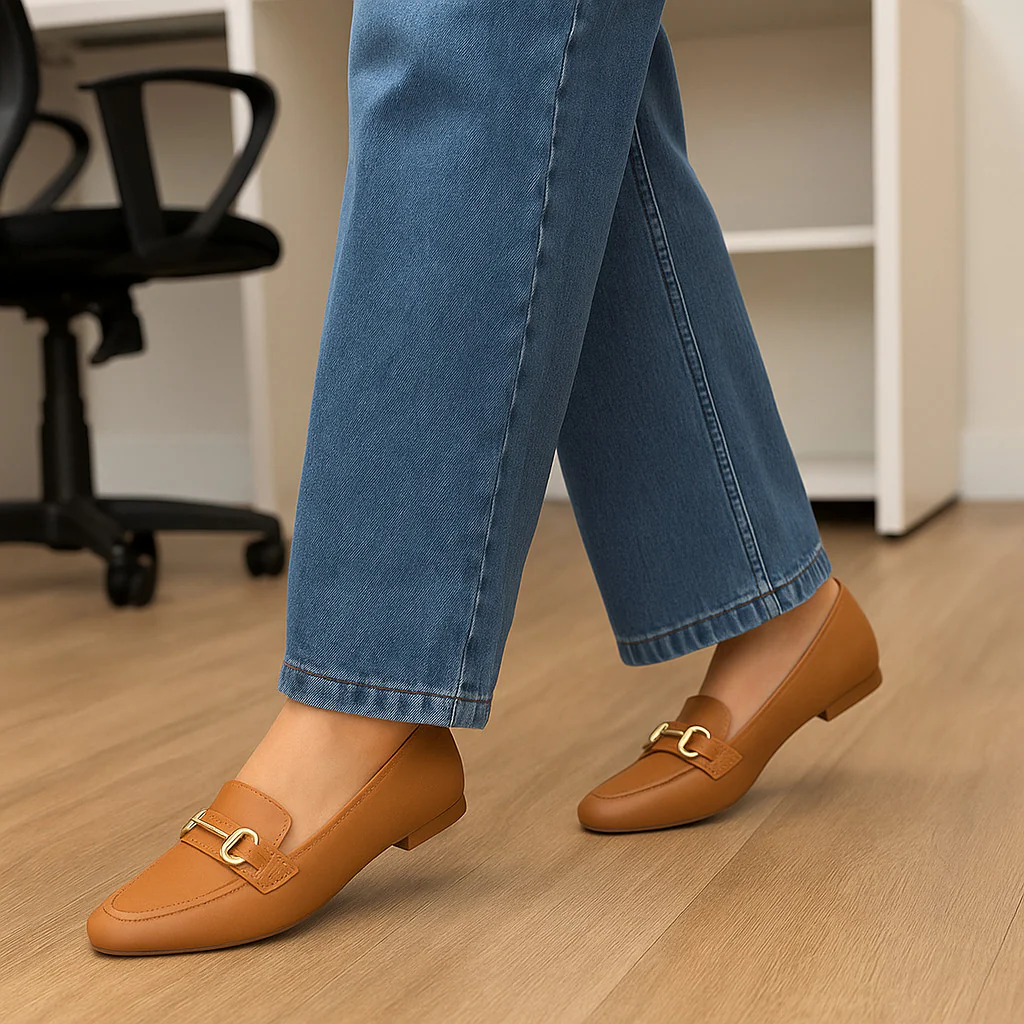 Sapato mocassim feminino Vizzano Ortopédico Bico Fino - Image 4