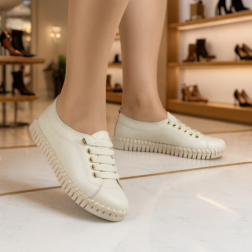 Tênis em couro feminino Bottero - Conforto que Acompanha Você o Dia Todo - Image 10