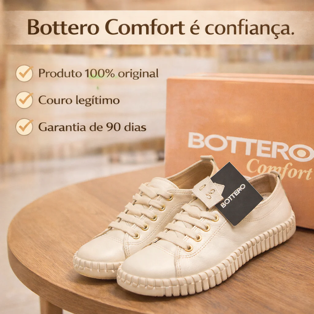 Tênis em couro feminino Bottero - Conforto que Acompanha Você o Dia Todo - Image 6