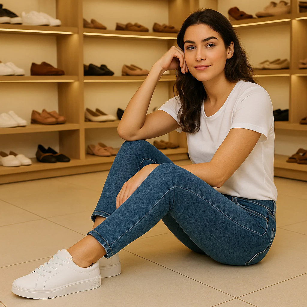 Tênis Feminino Casual Branco - Moleca - Image 10