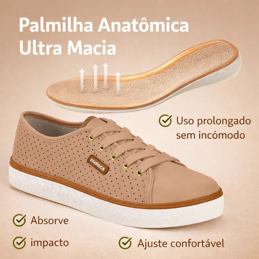 Tênis ortopédicos feminino Ultra Conforto Flex – de pés cansados a passos leves. - Image 4