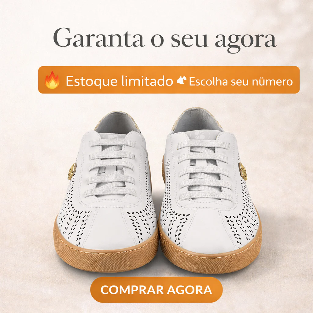 Tênis Feminino em Couro Branco Comfort Bottero - Image 7