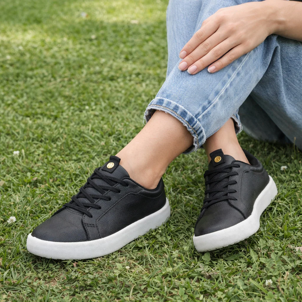 Tenis Feminino Preto Moleca Conforto Versatil Dia a Dia - Image 2
