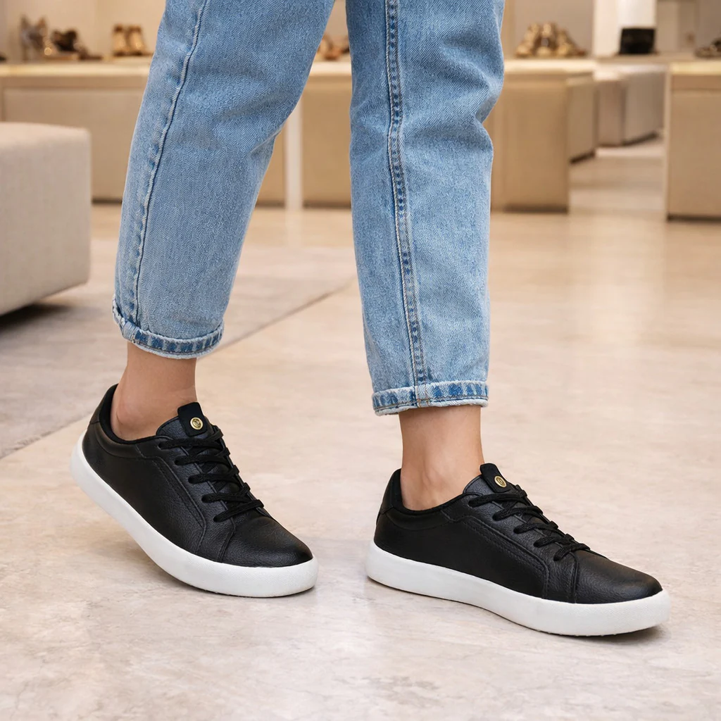 Tenis Feminino Preto Moleca Conforto Versatil Dia a Dia - Image 6