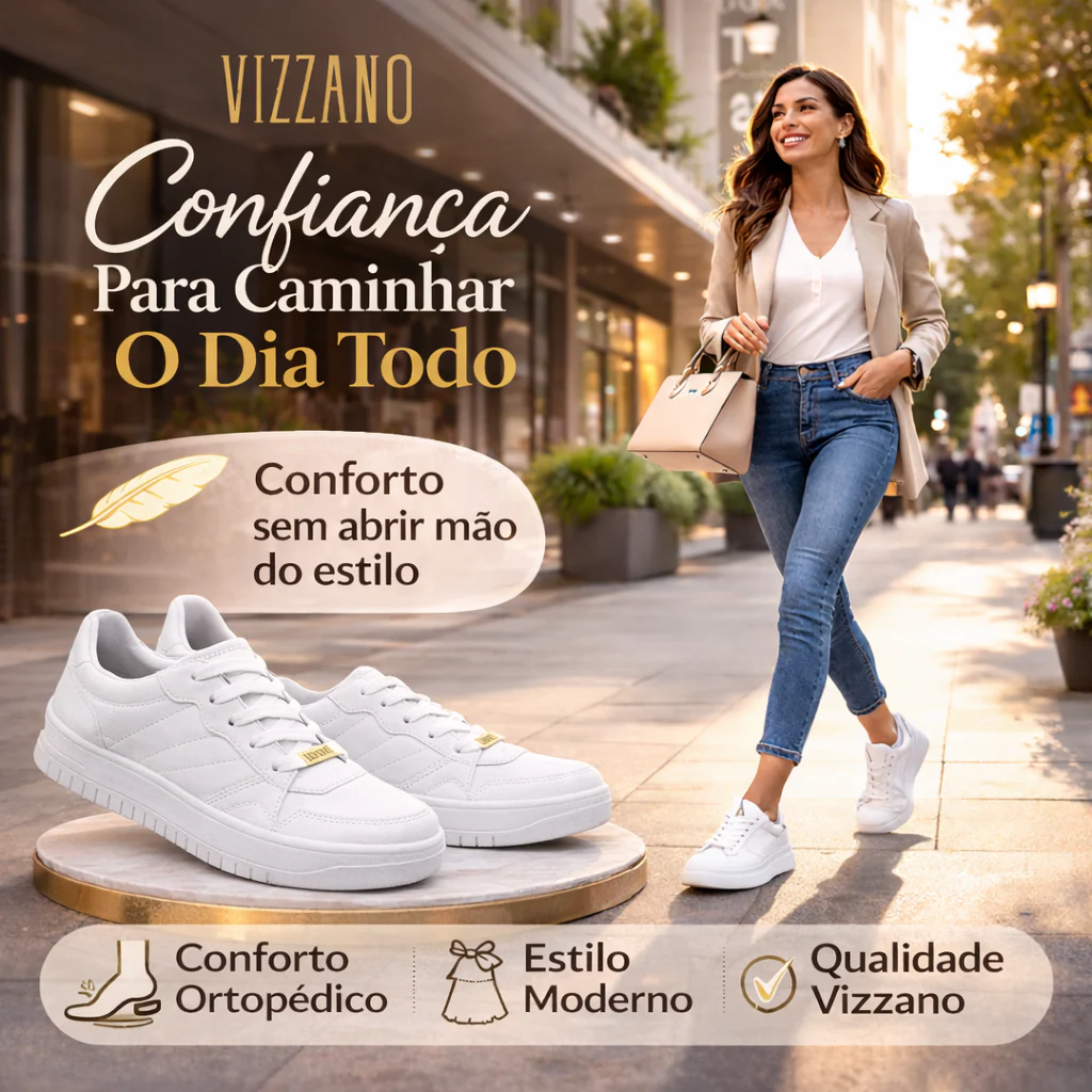 Tênis femininos casual Confortável Viz - Image 4